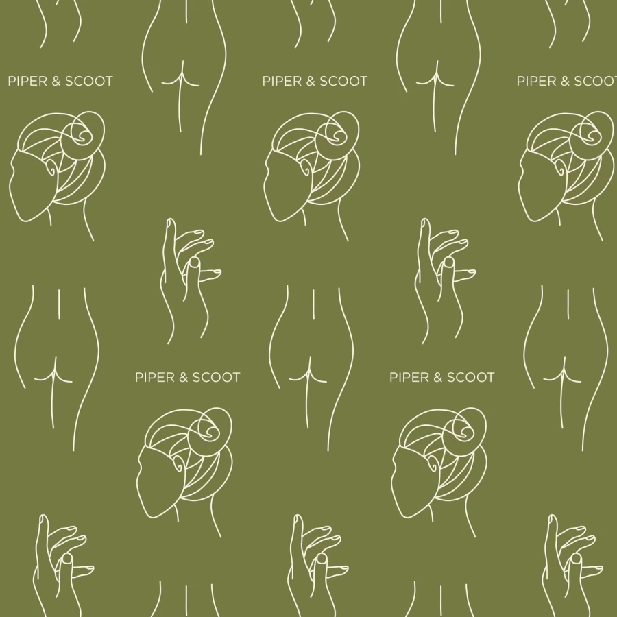 Piper & Scoot Women's Olive Shower Cap - Waterproof & Stylish Hair Protector