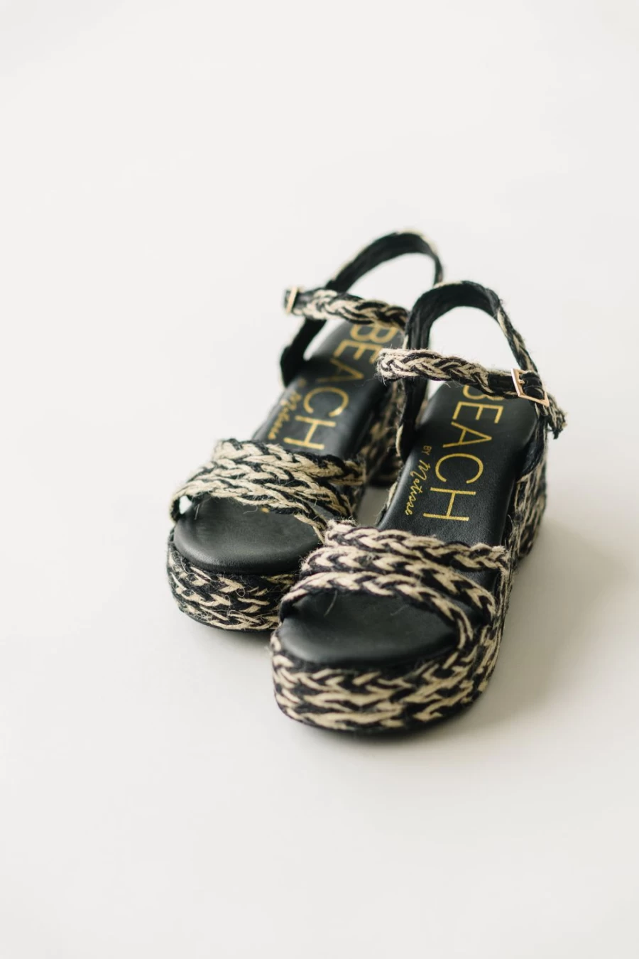 Piper & Scoot Women's Mykonos Platform Sandal in Black Multi - Beach Style by Matisse