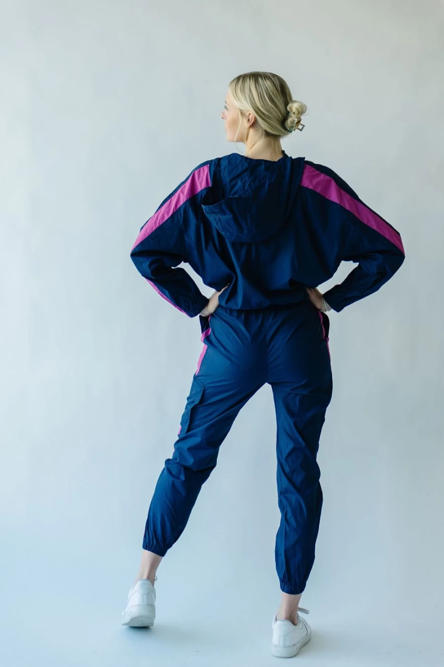 Piper & Scoot Women's Lipa Navy Windbreaker Pants for Comfort & Style