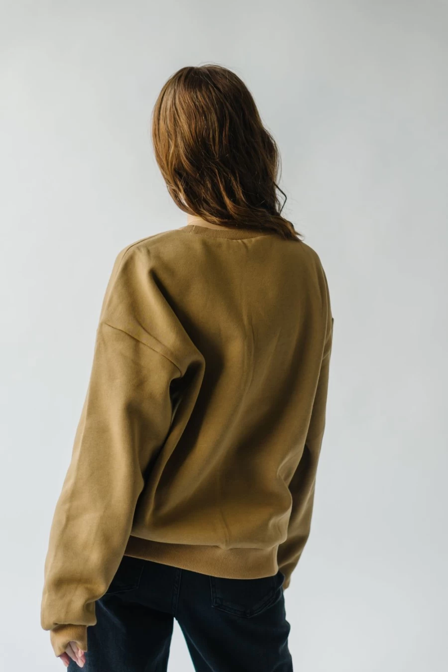 Women's Tan Boston Sweatshirt | Piper & Scoot Premium Pullover