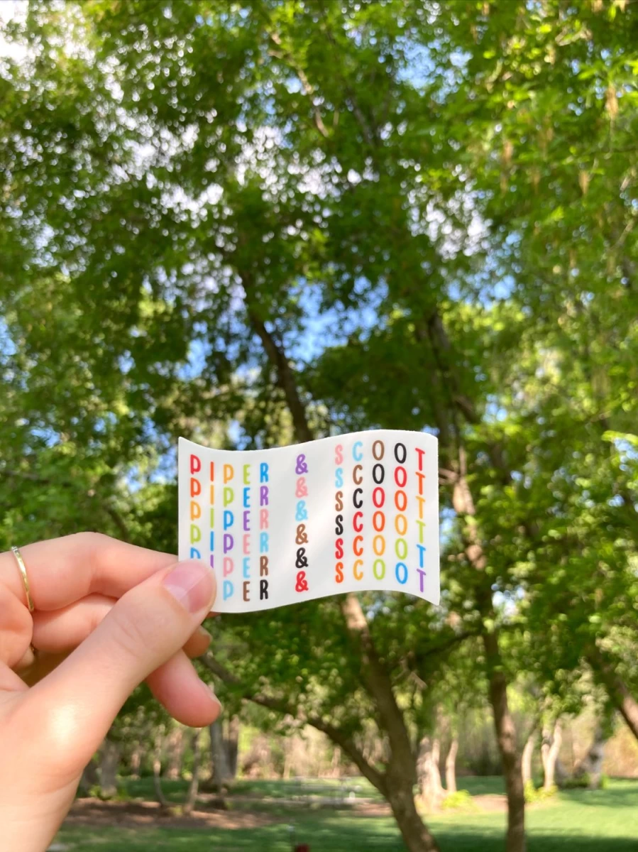 "Piper & Scoot Pride Flag Sticker - LGBTQ+ Sticker for Women, Waterproof & Durable Decal"