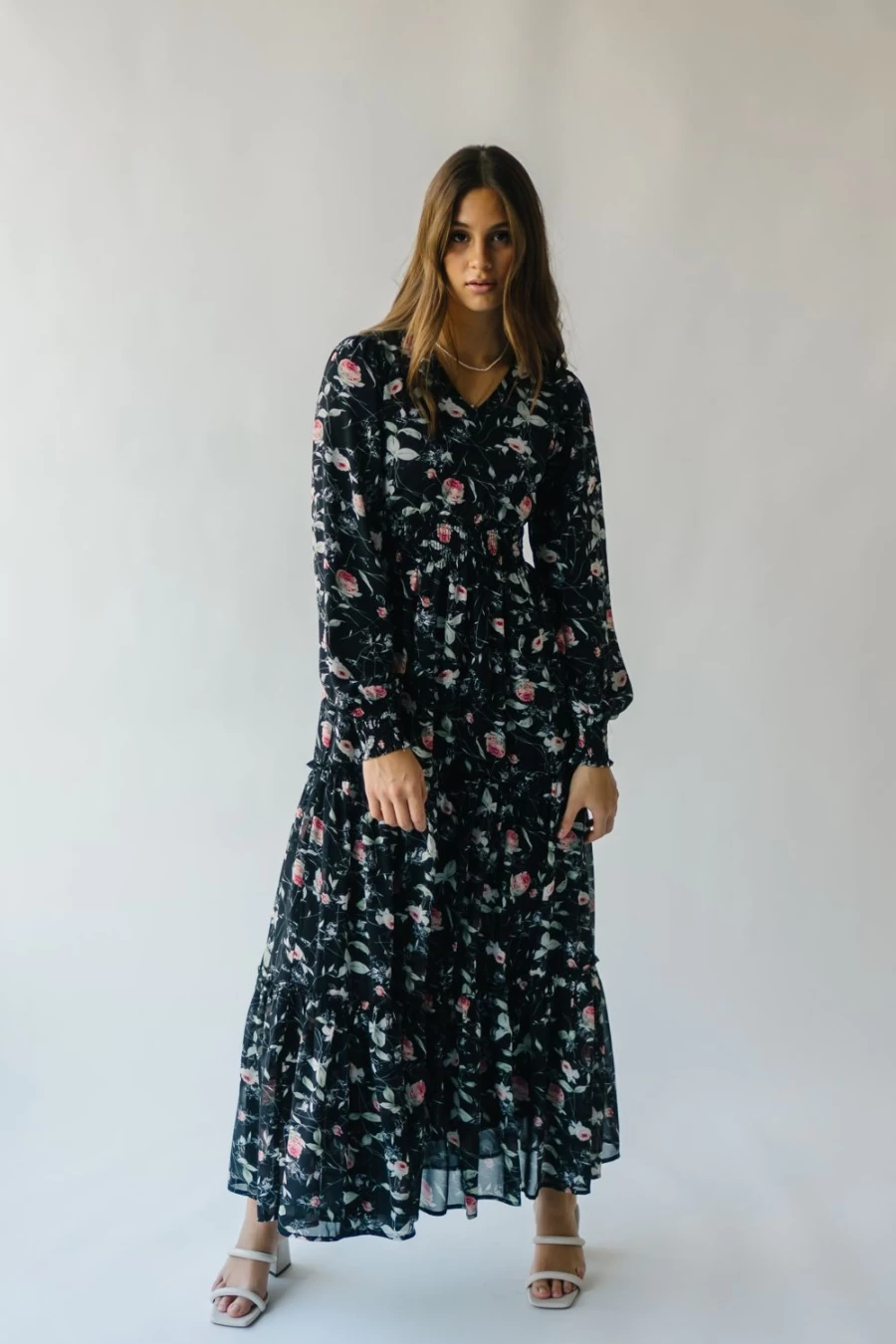 Piper & Scoot Women's Jacey Floral Maxi Dress - Rose Garden Print