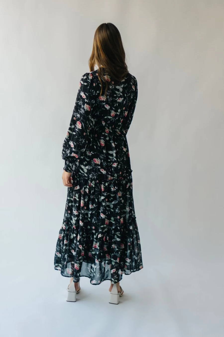 Piper & Scoot Women's Jacey Floral Maxi Dress - Rose Garden Print