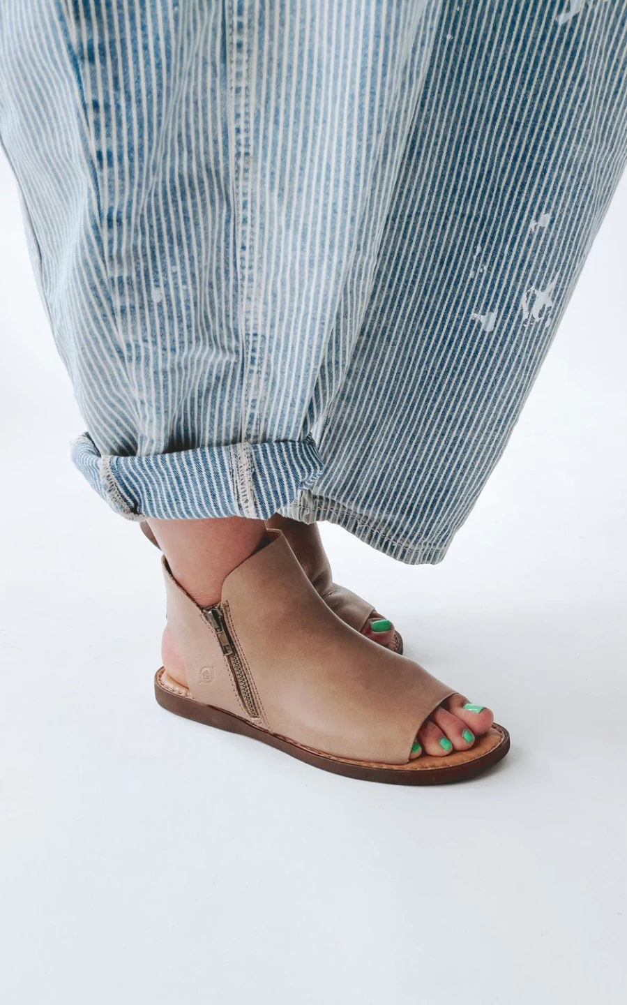 Piper & Scoot Women's Hazel Sandals in Natural Leather – Comfortable & Stylish Footwear
