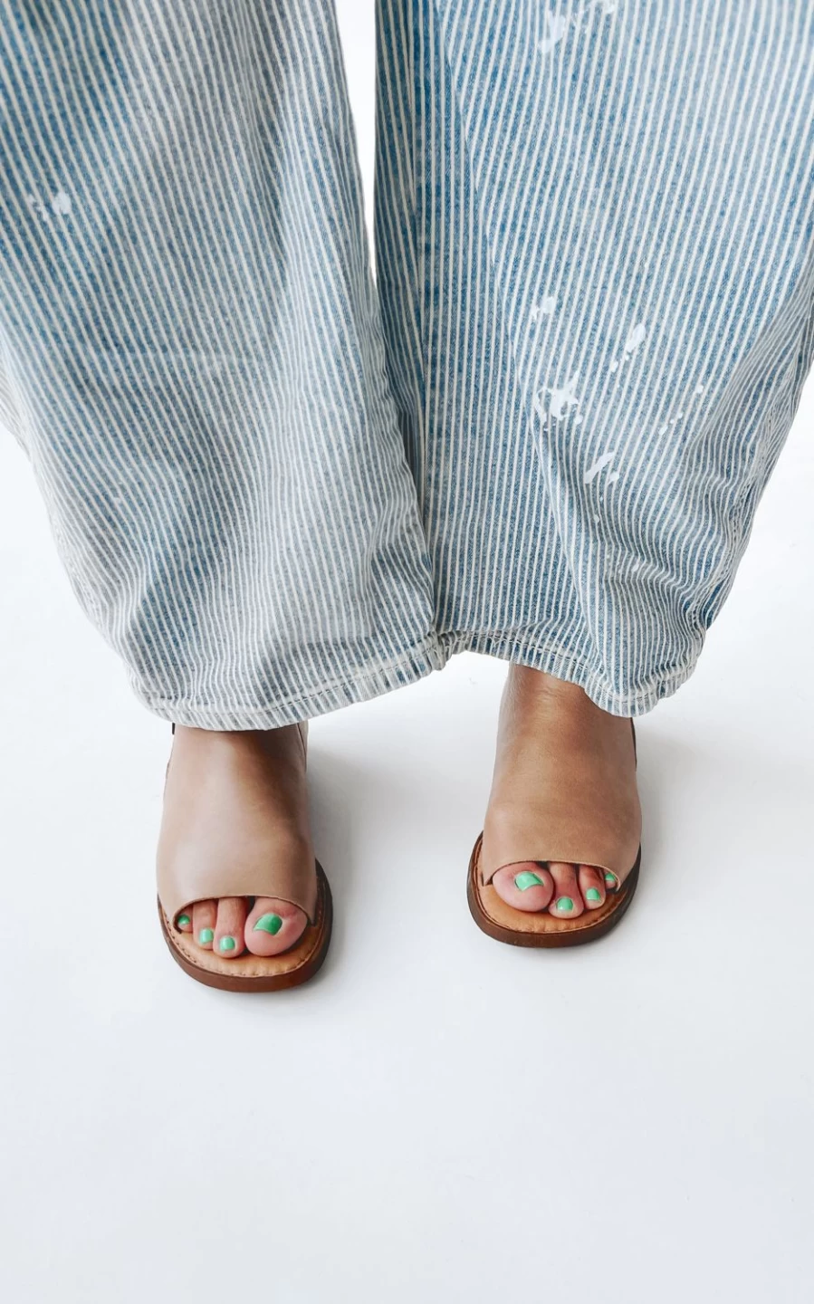 Piper & Scoot Women's Hazel Sandals in Natural Leather – Comfortable & Stylish Footwear
