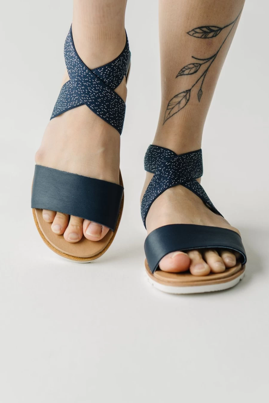 Piper & Scoot Women's Ella II Sandal in Nocturnal and Sea Salt