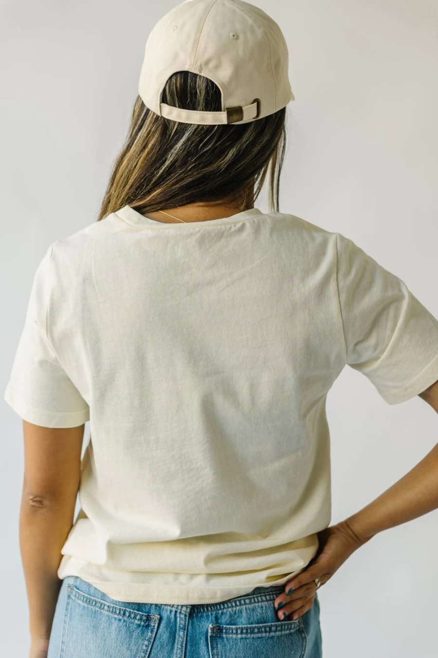 "Piper & Scoot Women's Brooklyn New York Graphic Tee in Cream | Stylish Casual T-Shirt"