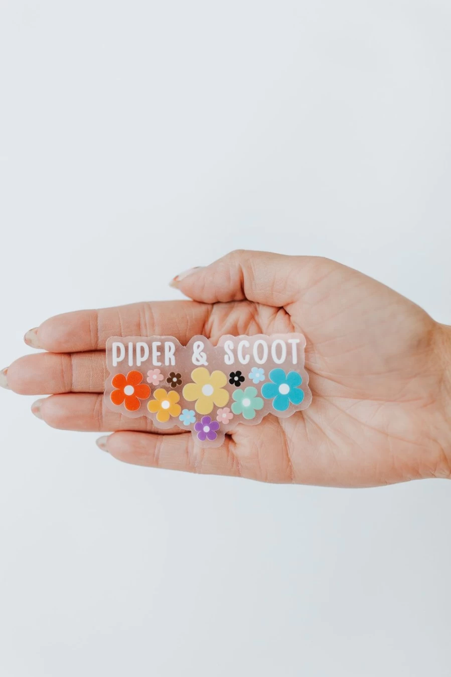 "Piper & Scoot Women's Daisy Pride Sticker - Floral Decal for Laptops, Water Bottles, and Accessories"