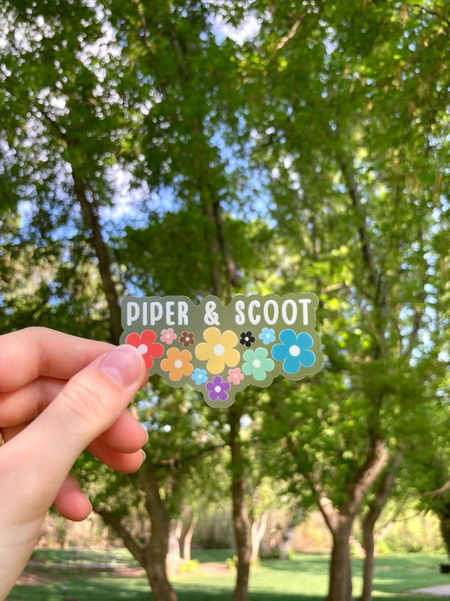 "Piper & Scoot Women's Daisy Pride Sticker - Floral Decal for Laptops, Water Bottles, and Accessories"