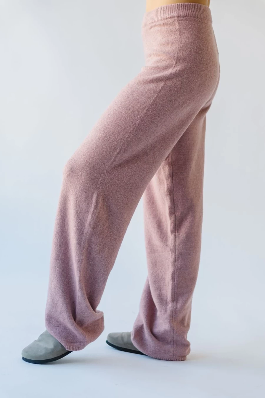 Piper & Scoot Women's Dusty Pink Knit Sweater Pant - Richins Style Cozy Comfort