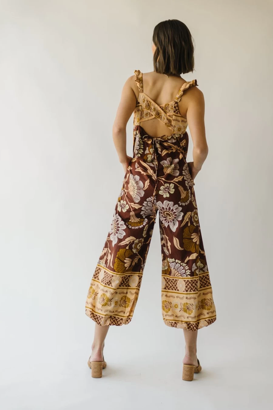 Piper & Scoot Women's Bali Albright Jumpsuit in Coffee Combo - Free People Style
