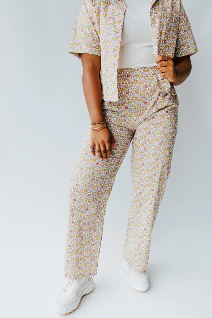 Piper & Scoot Women's Mulder Straight Leg Rose Trousers | Classic Fit Pants