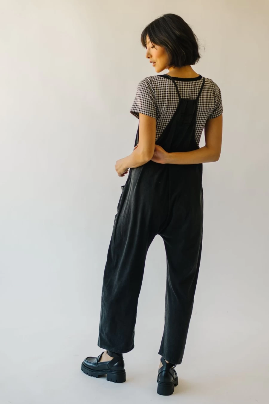 Piper & Scoot Women's Black Rodman Pocket Detail Jumpsuit