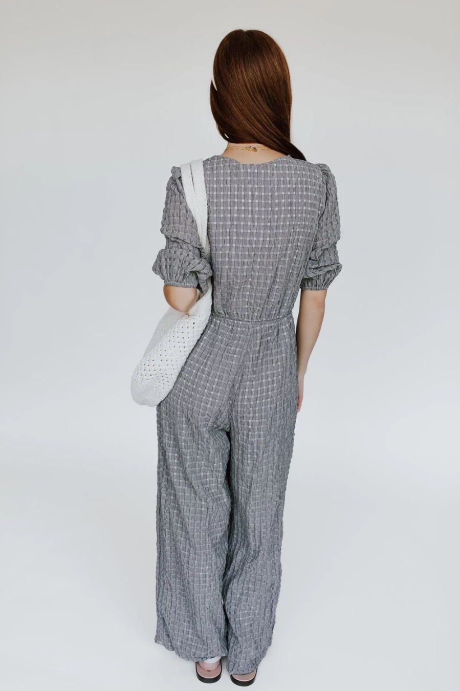 Piper & Scoot Women's Black & Multi Gingham Woven Jumpsuit - Prowell Style