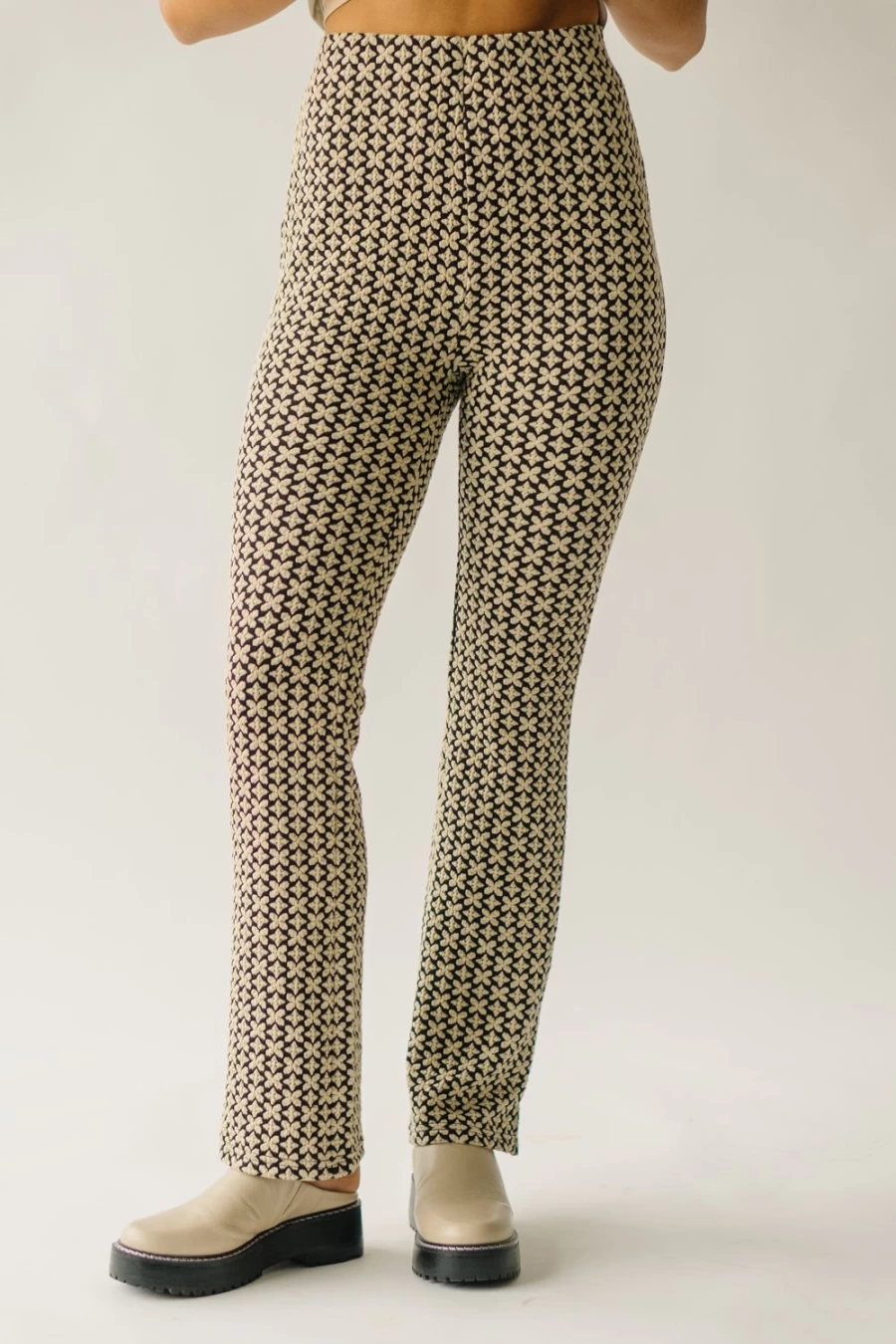 Piper & Scoot Women's Hatchell Black Multi Patterned Pants