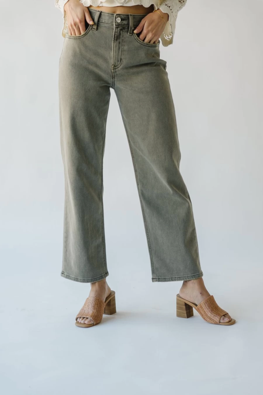 Piper & Scoot Women's Thorpe Dad Jeans in Ash Brown - High Waisted Relaxed Fit Vintage Denim